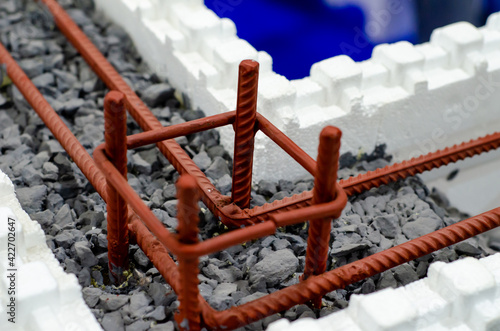 Εκτύπωση καμβά Close-up of wall building construction