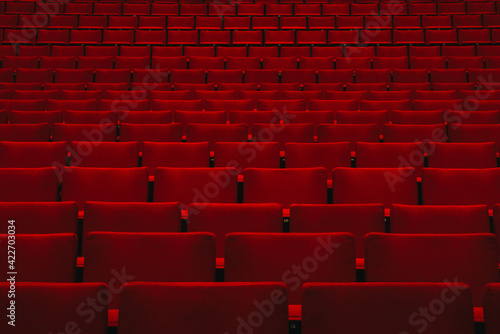Empty seats in a concert hall