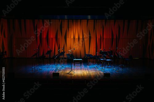 Photos Empty stage in a concert hall