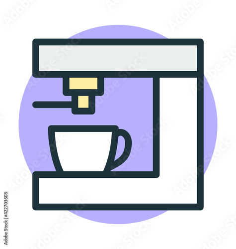Coffee Machine Vector Icon