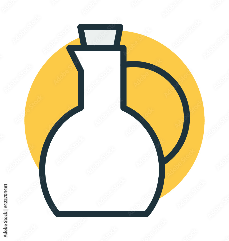 Flask Bottle Vector Icon