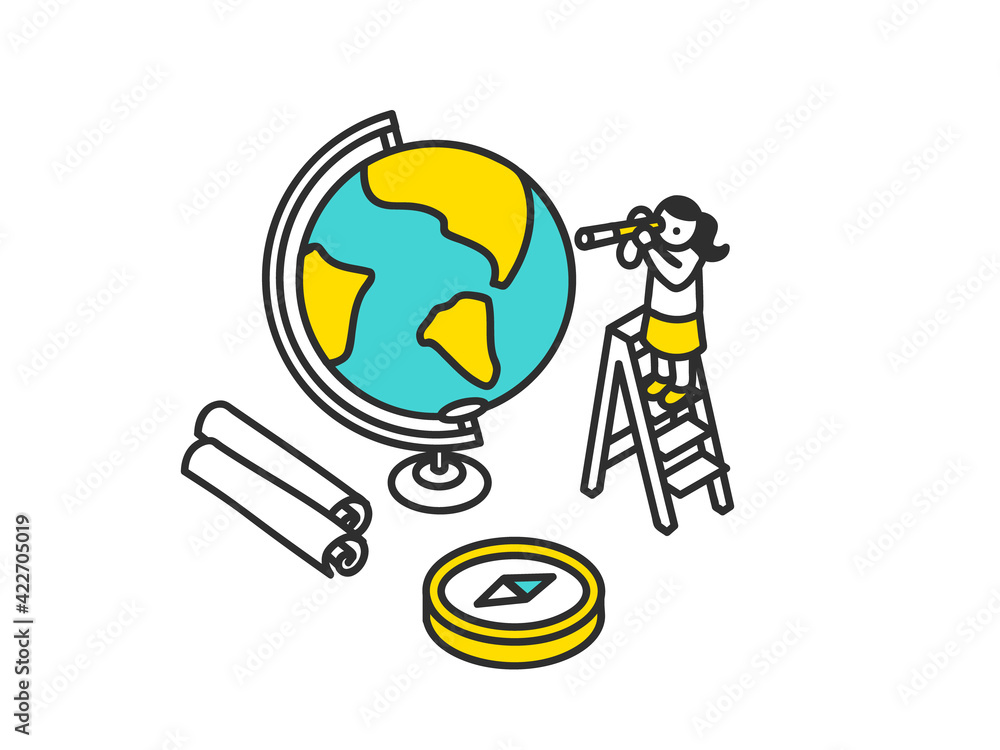 歴史の授業のイメージイラスト素材 Stock Vector Adobe Stock