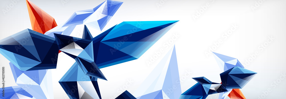 Vector 3d triangles and pyramids abstract background for business or technology presentations, internet posters or web brochure covers Vector 3d triangles and pyramids abstract background for business or technology presentations, internet posters or web brochure covers
