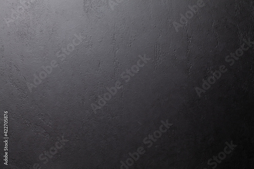Dark grey stone background. Black slate texture