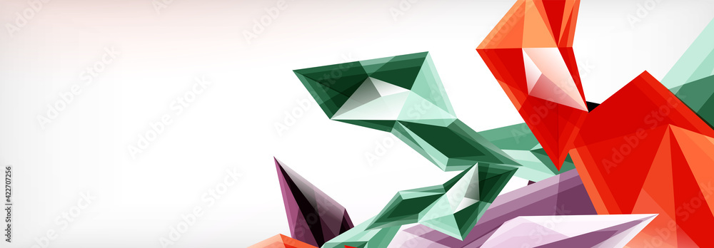 Vector 3d triangles and pyramids abstract background for business or technology presentations, internet posters or web brochure covers Vector 3d triangles and pyramids abstract background for business or technology presentations, internet posters or web brochure covers