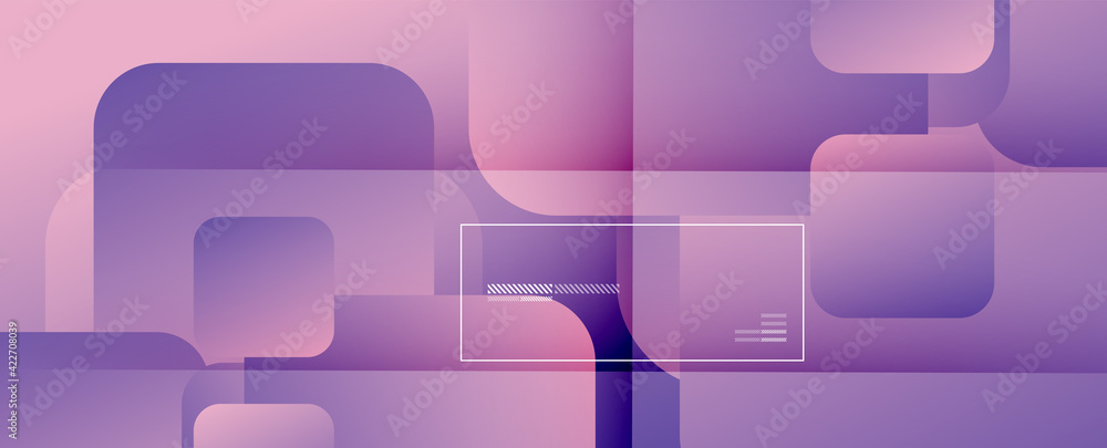 Square shapes composition geometric abstract background. 3D shadow effects and fluid gradients. Modern overlapping forms Square shapes composition geometric abstract background. 3D shadow effects and fluid gradients. Modern overlapping forms