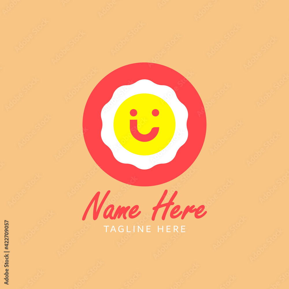 Egg shaped abstract logo design for food business Egg shaped abstract logo design for food business