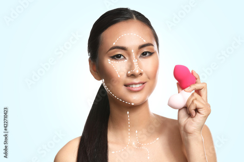 Asian woman with beautiful ...