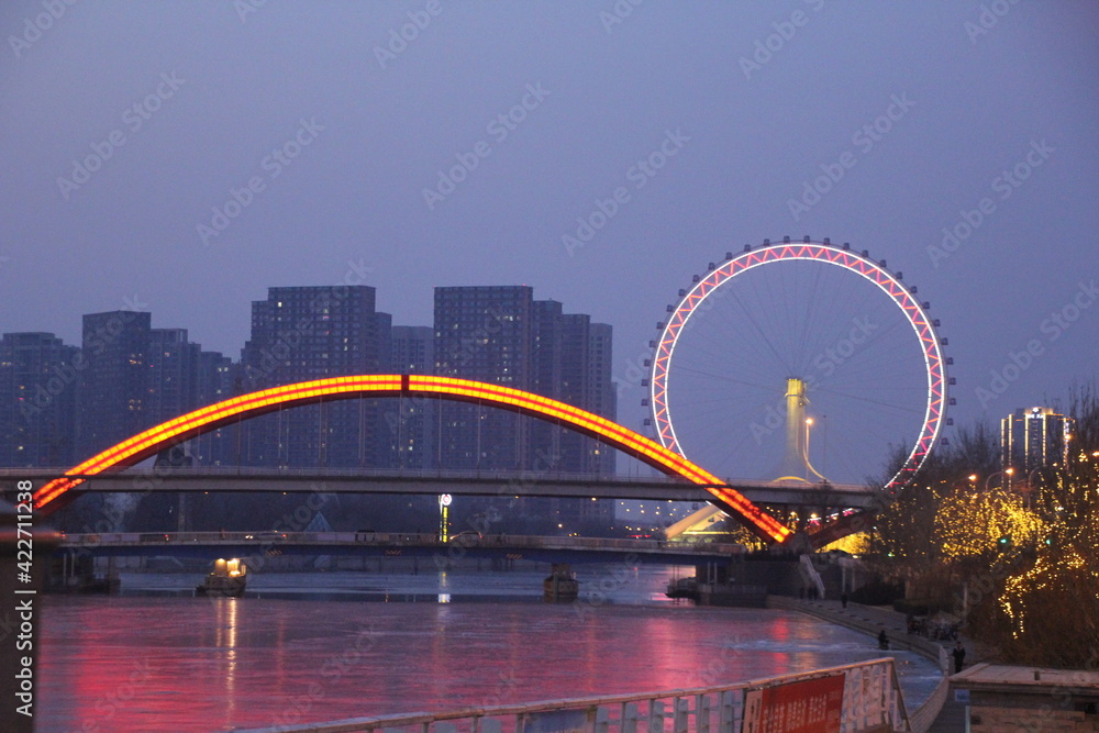 Obraz premium City harbour bridge