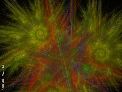 Imaginatory fractal background generated Image