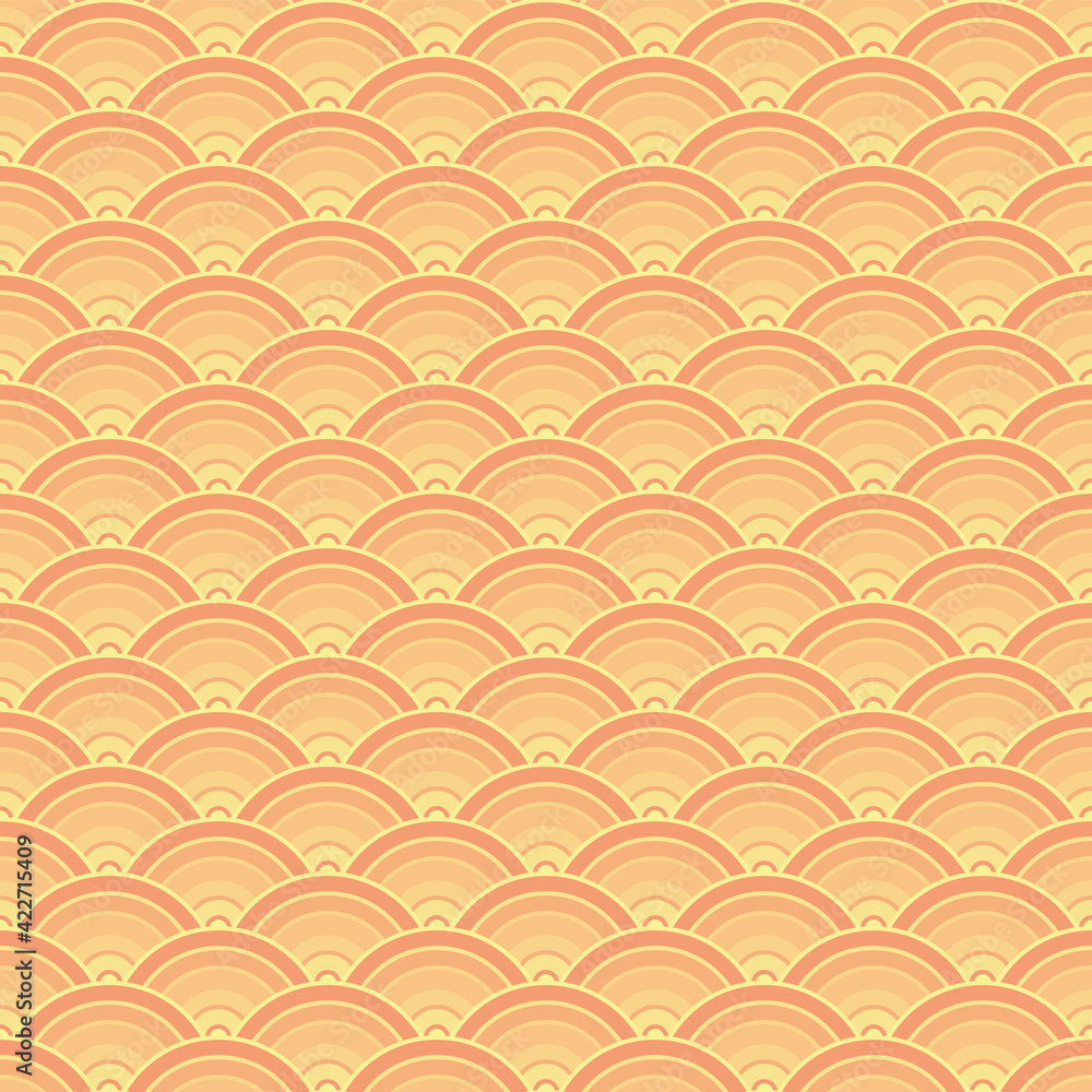 Japanese seamless circles pattern background. Japanese simple rounded background pattern for textile, paper, wrapping, ceramic, web and etc. Simple rising sun pattern background for spring holidays. Japanese seamless circles pattern background. Japanese simple rounded background pattern for textile, paper, wrapping, ceramic, web and etc. Simple rising sun pattern background for spring holidays.