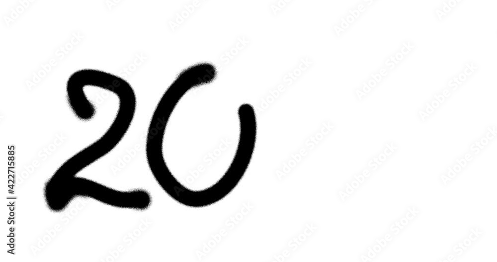 2021 year sign spray painted isolated. Graffiti concept art icon. Airbrush paint. Urban abstract artwork. Alpha channel black and white. 2021 year sign spray painted isolated. Graffiti concept art icon. Airbrush paint. Urban abstract artwork. Alpha channel black and white.