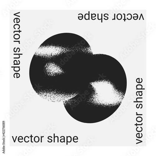 Universal trendy vector geometric shape isolated on grey background