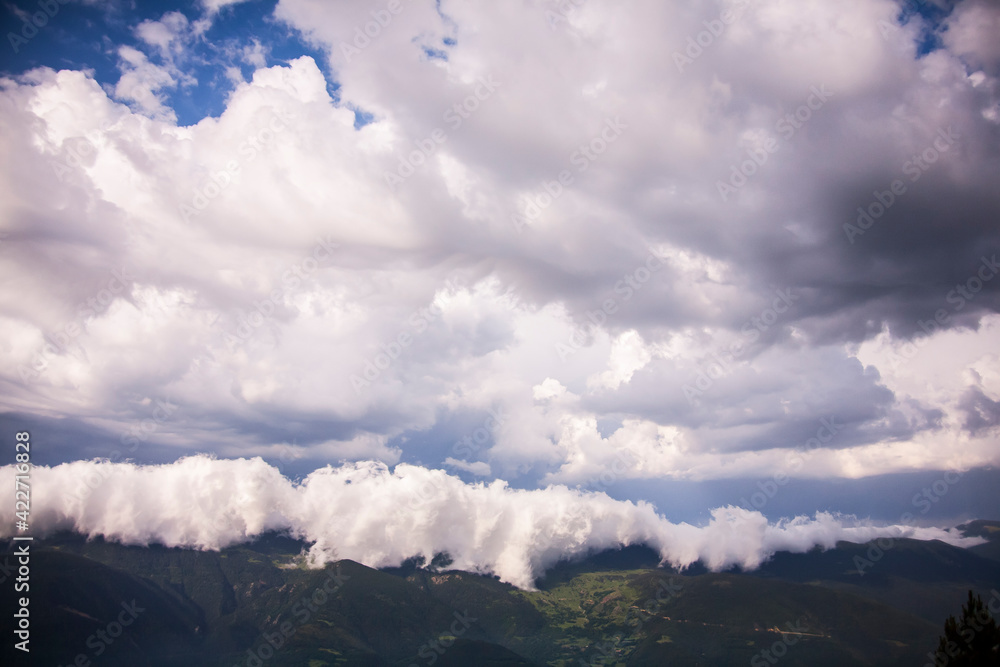 Summer landscape in La Cerdanya, Pyrenees, Spain Summer landscape in La Cerdanya, Pyrenees, Spain