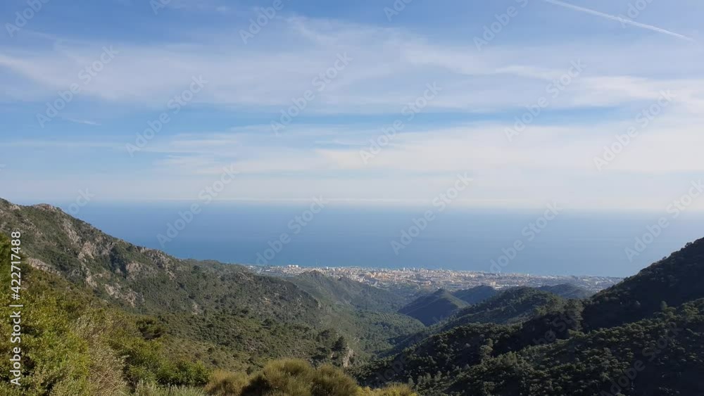 View of the city of Marbella from the Juanar viewpoint
