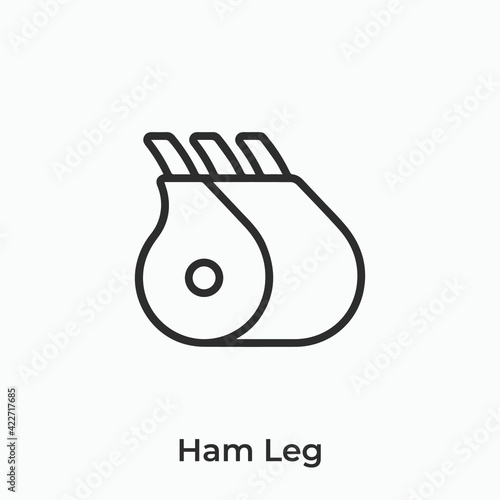 harm leg icon vector sign symbol