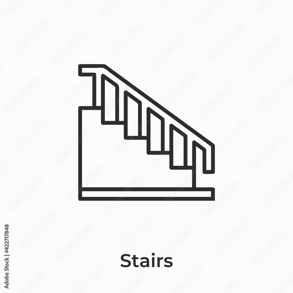 stairs icon vector sign symbol stairs icon vector sign symbol