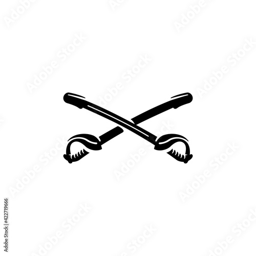 vector cross saber logo