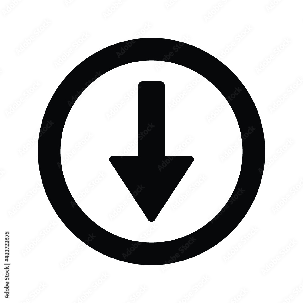 down arrow icon design vector down arrow icon design vector