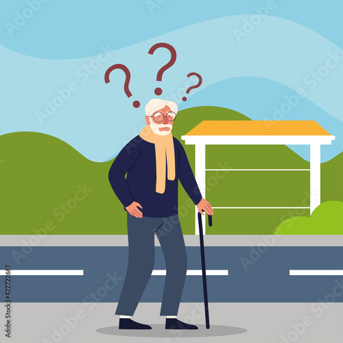 alzheimer senior man