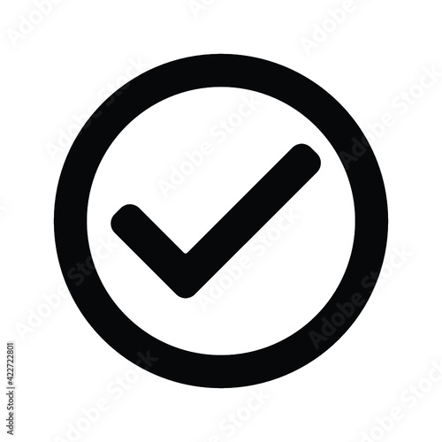 tick mark icon design vector
