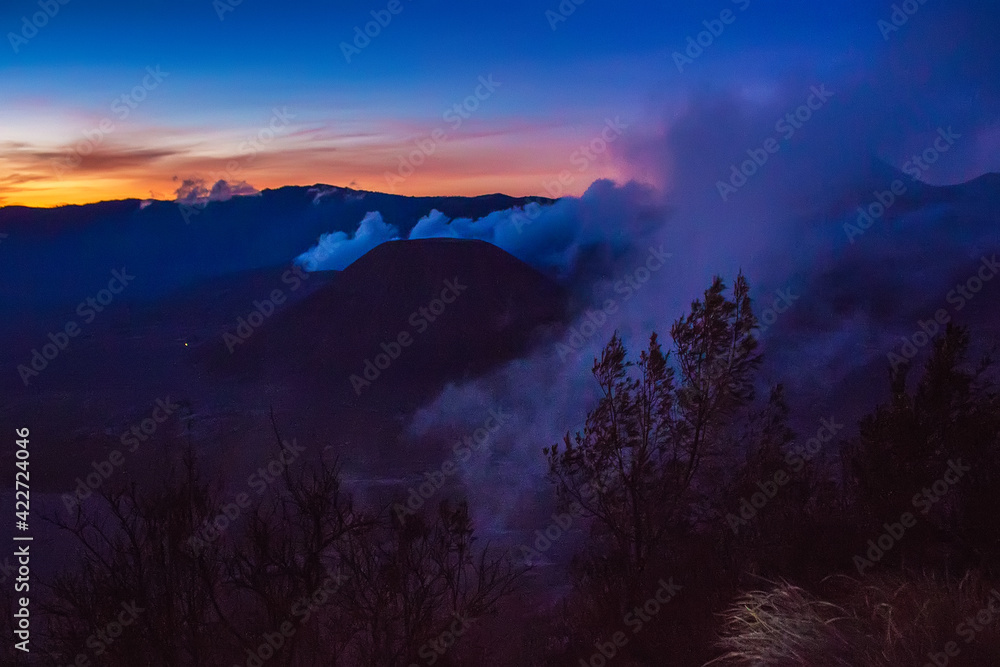 Beautiful sunrise in Bromo Tengger Semeru National Park, East Java island, Indonesia, Asia Beautiful sunrise in Bromo Tengger Semeru National Park, East Java island, Indonesia, Asia