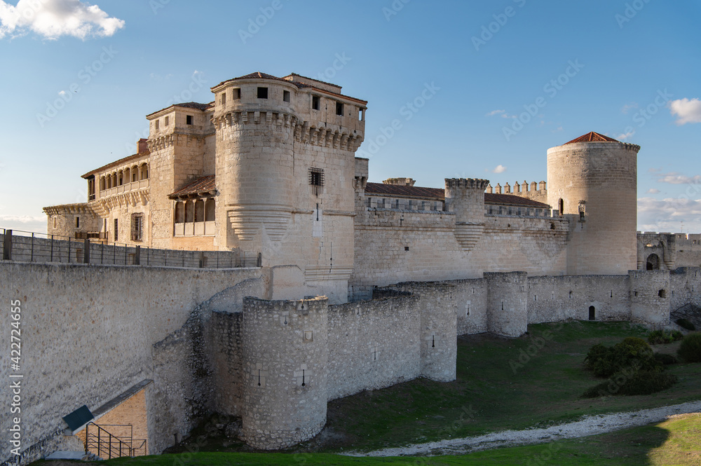 The historic and famous castle of Cuellar in the province of Segovia (Spain)