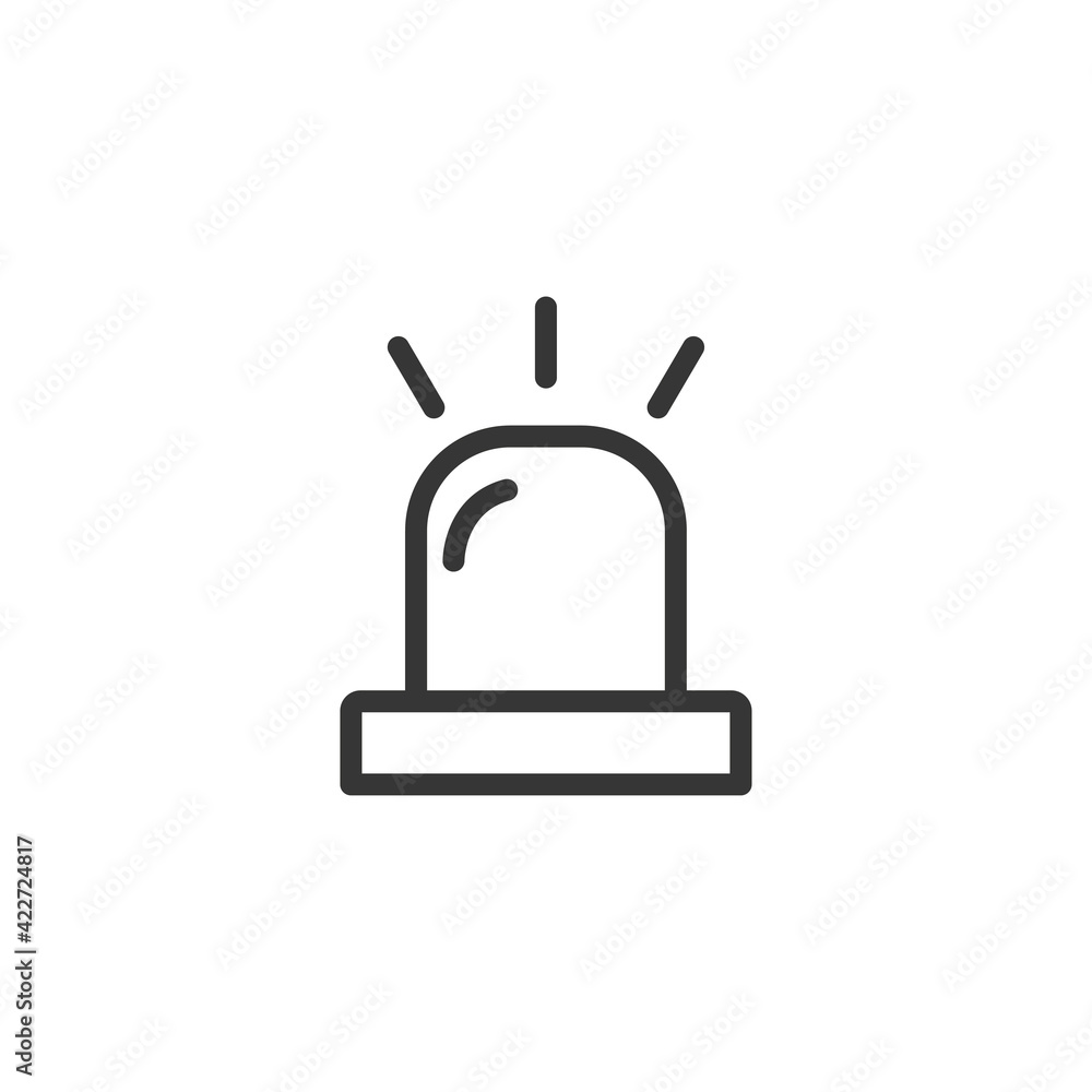 Siren. Flasher icon. Siren for police, ambulance or fire truck. Emergency signals. Vector illustration Siren. Flasher icon. Siren for police, ambulance or fire truck. Emergency signals. Vector illustration