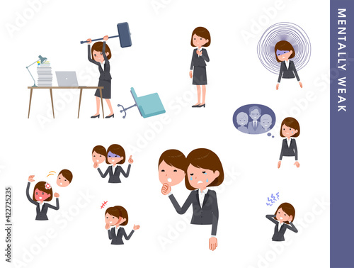 flat type business women_Mentally-weak
