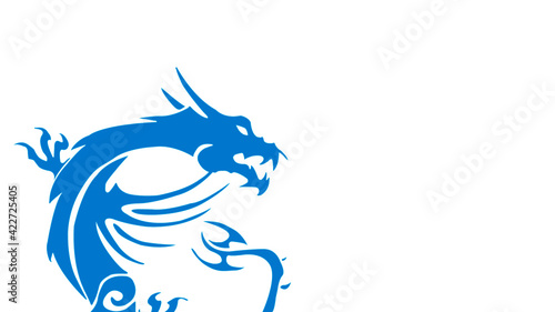 blue dragon head