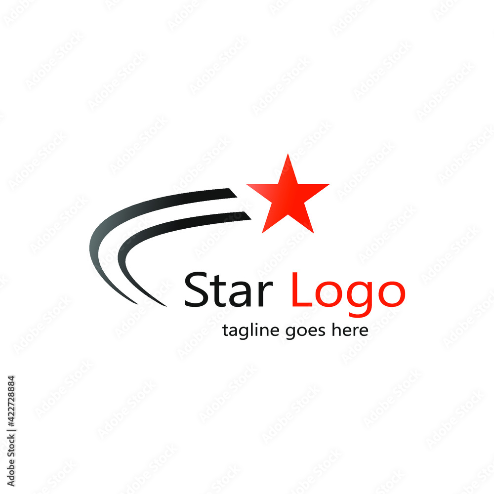Vector orange star logo Vector orange star logo