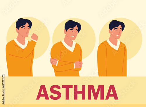 man with asthma