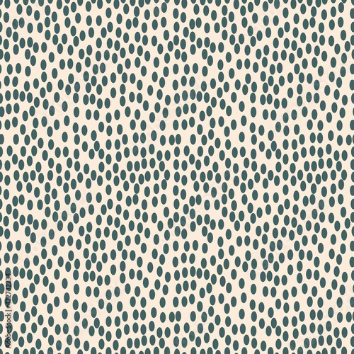 Small peas. An infinite number of points. Seamless pattern for fabrics, textiles, paper, packaging, curtains, pillows, bedspreads, bed linen. Trending colors. 