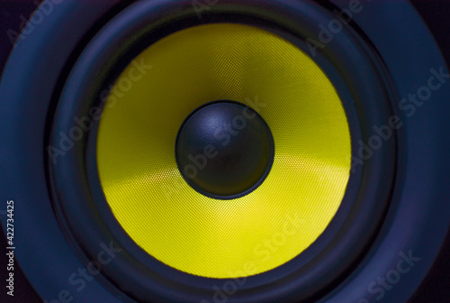 yellow sound speaker