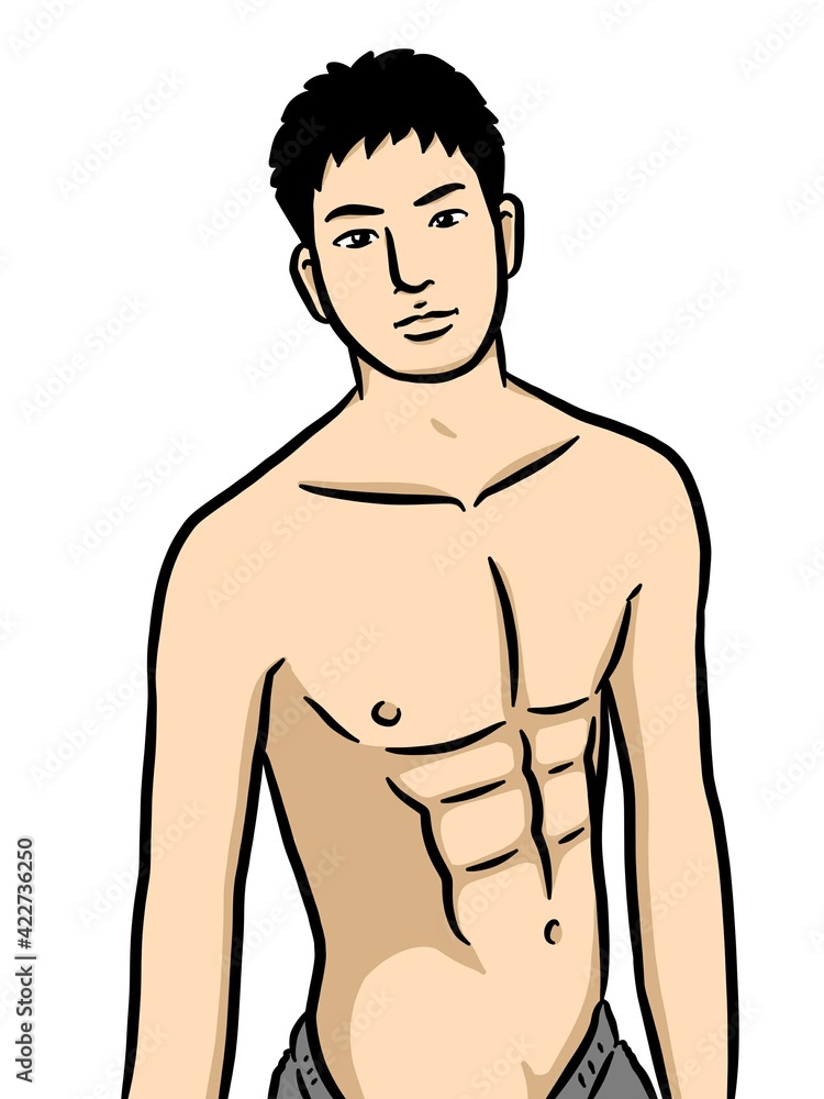 cartoon cute man on white background cartoon cute man on white background