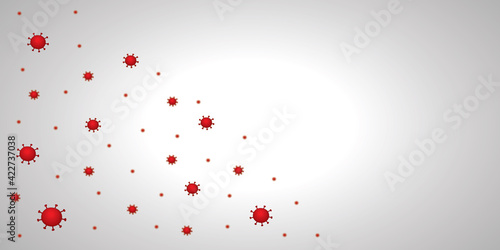 Coronavirus abstract background. Medical Genetics Bacteriological Microorganism.