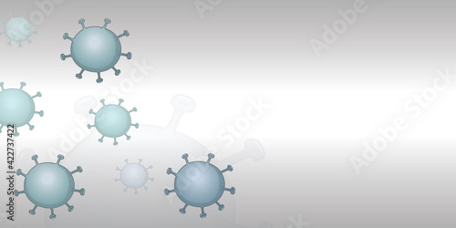 Coronavirus abstract background. Medical Genetics Bacteriological Microorganism.