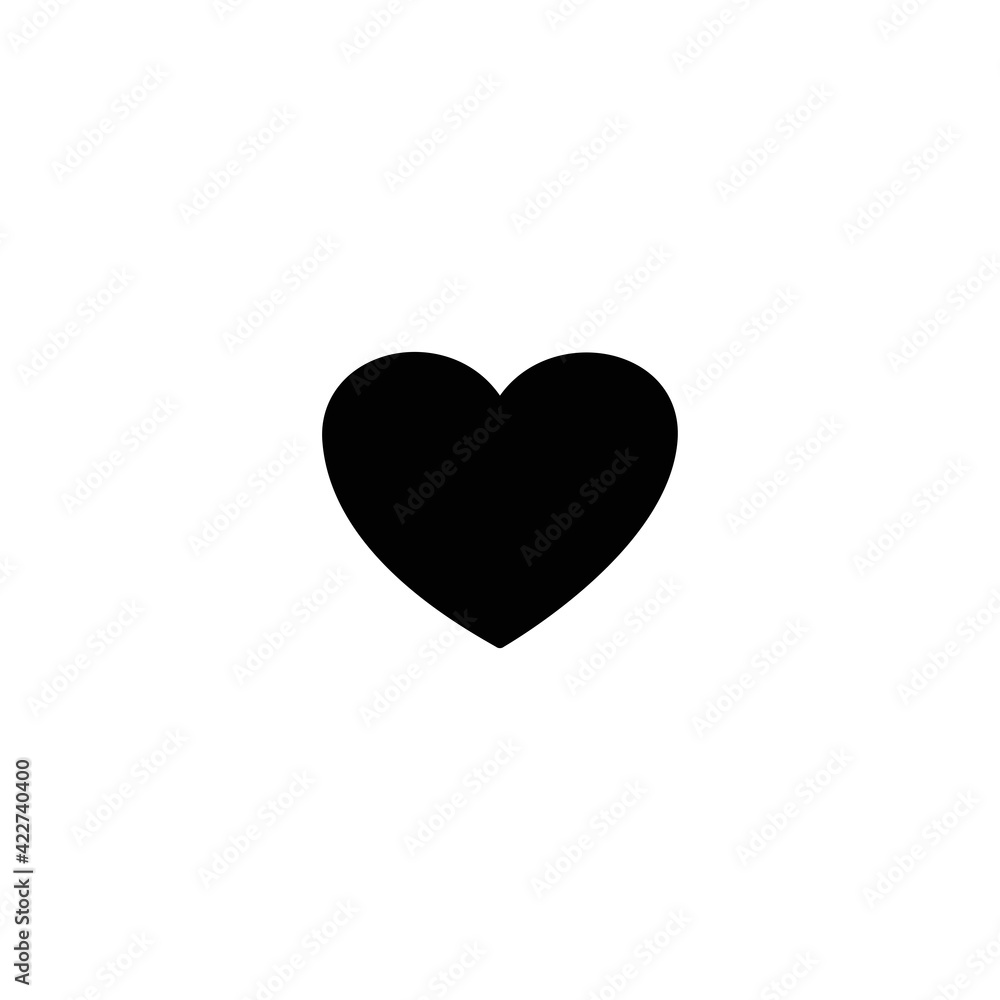 Heart icon vector for web, computer and mobile app