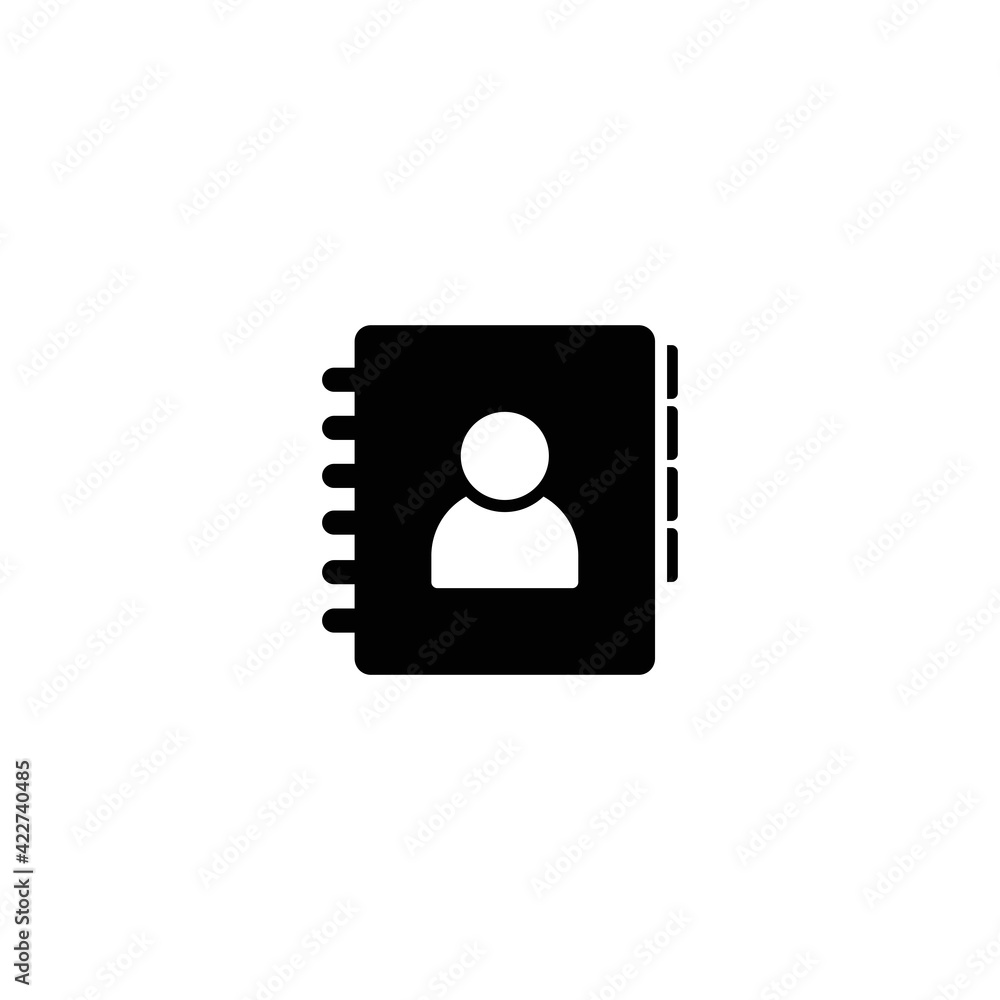 address book icon vector for web, computer and mobile app address book icon vector for web, computer and mobile app
