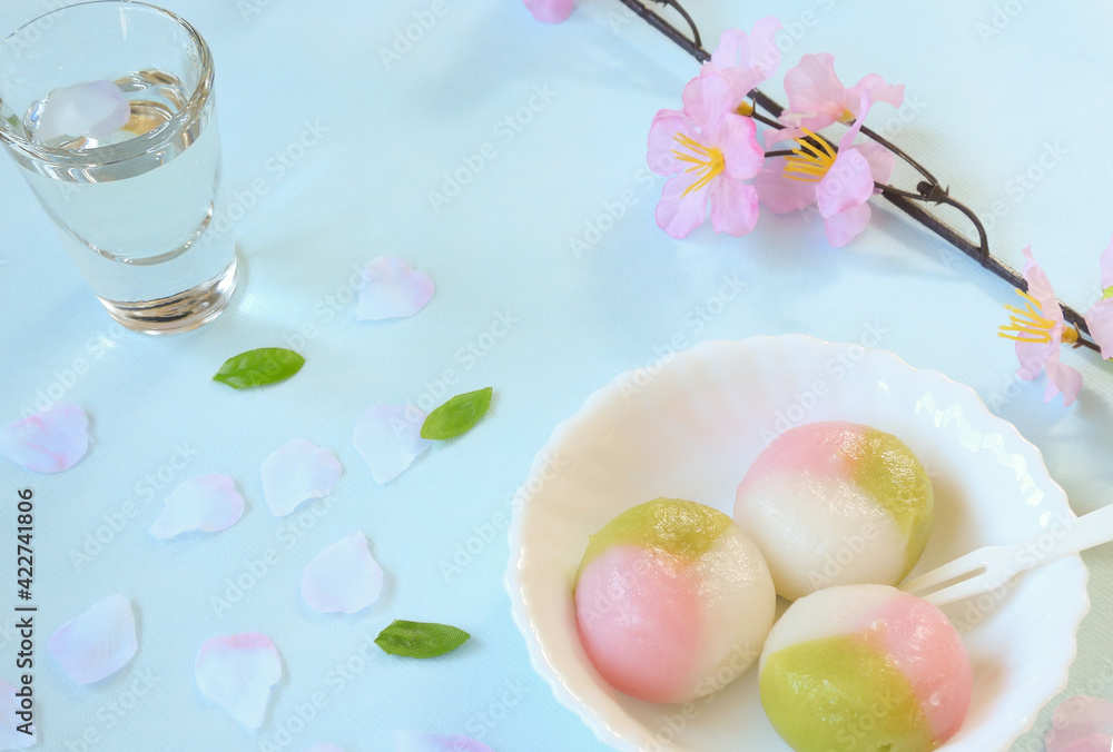 桜の季節 お花見団子 Stock 写真 Adobe Stock