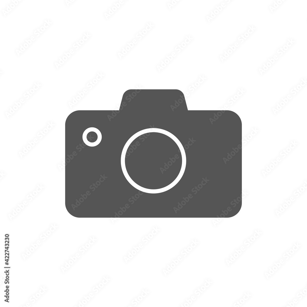 Camera icon isolated on white background. Photography symbol modern, simple, vector, icon for website design, mobile app, ui. Vector Illustration Camera icon isolated on white background. Photography symbol modern, simple, vector, icon for website design, mobile app, ui. Vector Illustration