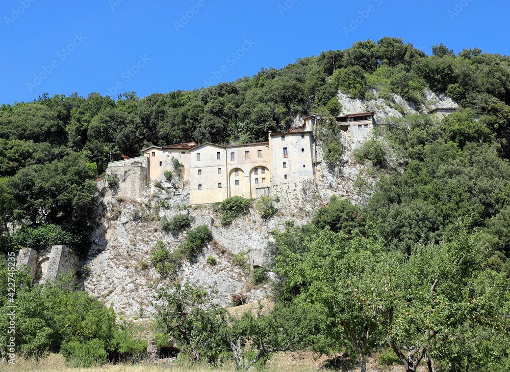 Ancient convent in the village called GRECCIO where Saint Franci Ancient convent in the village called GRECCIO where Saint Franci