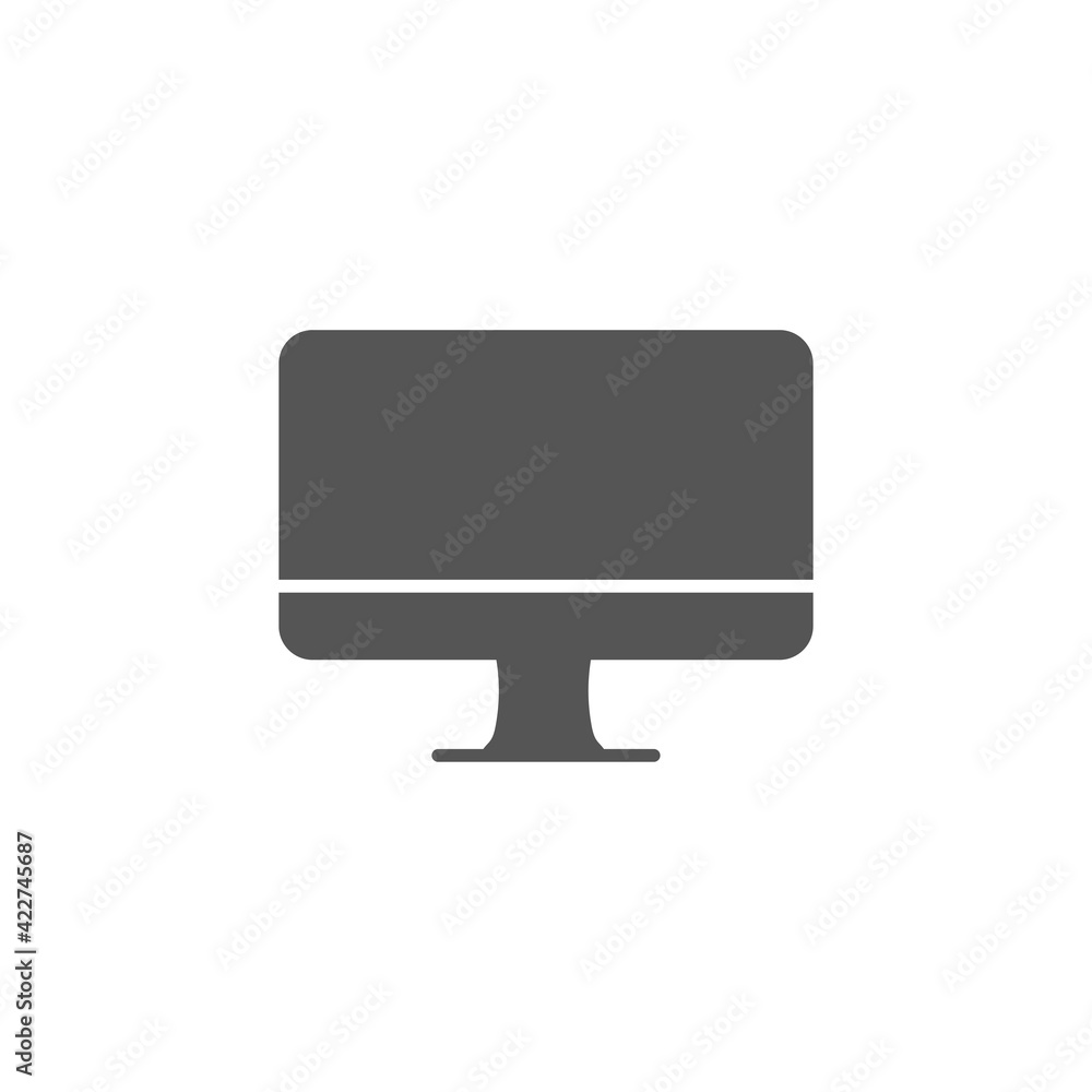 Monitor icon isolated on white background. Computer symbol modern, simple, vector, icon for website design, mobile app, ui. Vector Illustration Monitor icon isolated on white background. Computer symbol modern, simple, vector, icon for website design, mobile app, ui. Vector Illustration