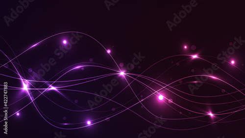 Abstract background lines with light effect. Background lines wave abstract stripe design.