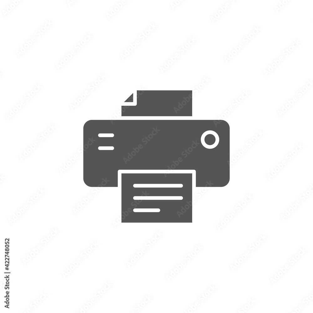Printer icon isolated on white background. Fax symbol modern, simple, vector, icon for website design, mobile app, ui. Vector Illustration Printer icon isolated on white background. Fax symbol modern, simple, vector, icon for website design, mobile app, ui. Vector Illustration