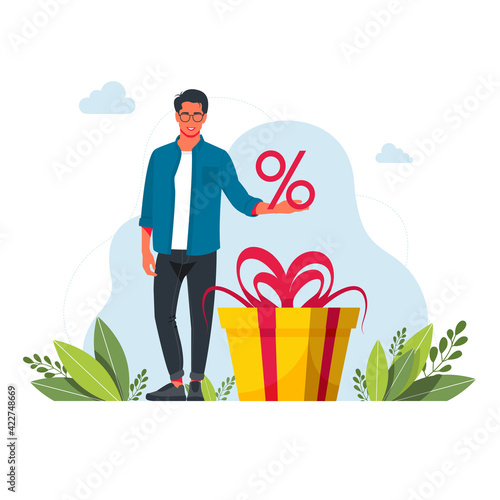 Earn loyalty program points and get online reward and gifts. People earning points, bonuses, getting gifts, discounts, cash back for shopping spending money. Online rewards, digital referral program