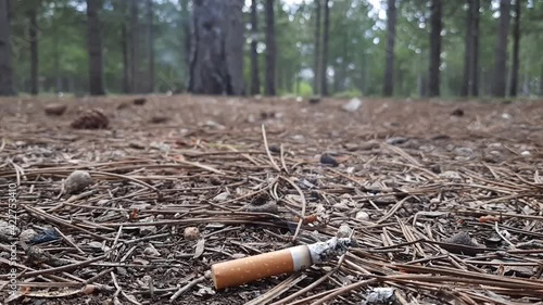 cigarette on the ground