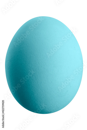 Large picture of an isolated colorful easter egg with a white background.