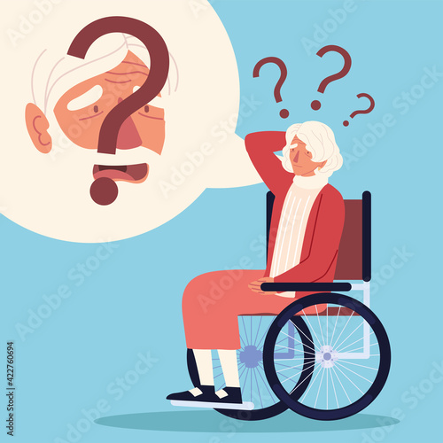 alzheimer senior woman