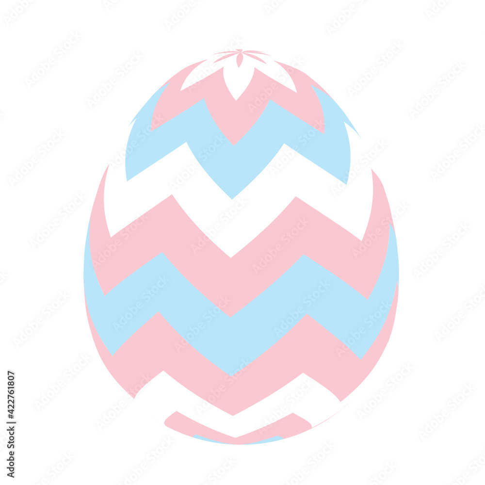 Painted easter egg simple icon. Vector Illustration Painted easter egg simple icon. Vector Illustration